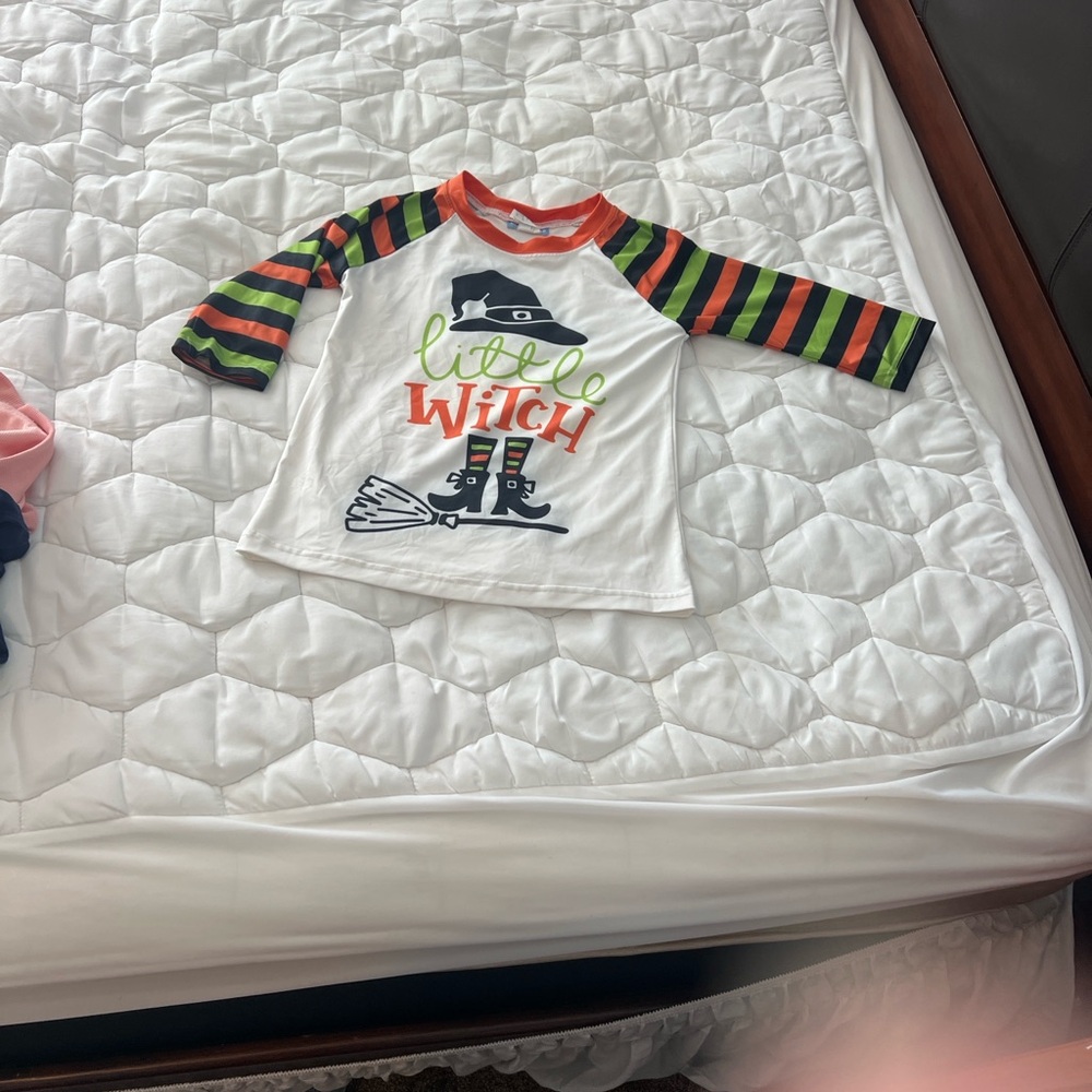 Size 7 - Little Witch Halloween Shirt